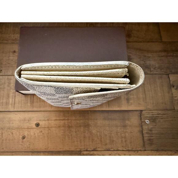 Louis Vuitton Sarah Wallet Womens Damier Azur Canvas Long French Purse France - Picture 4 of 16